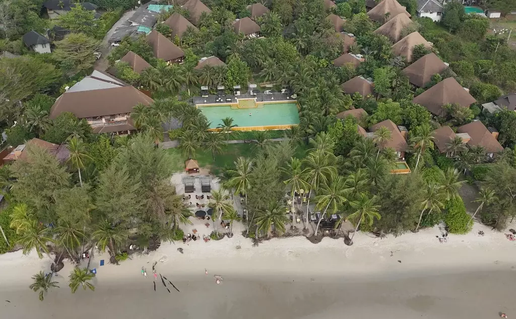 View from the beach of High Seasons Pool Villa Resort, Koh Kood, Thailand