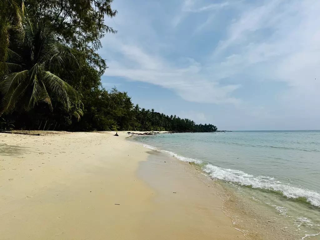 Deserted beaches are a feature of Kok Kood, Thailand