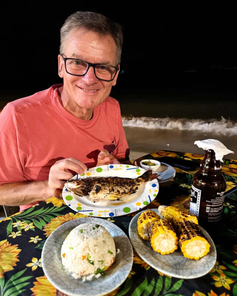 Red Snapper on the BBQ at Alona Beach, Panglao Island, Philippines