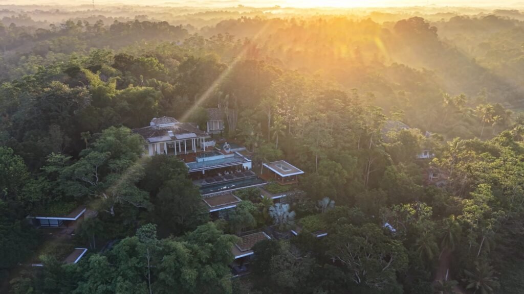 Haritha Villas + Spa at dawn. A haven from the Middle East Crisis while Stranded in Sri Lanka