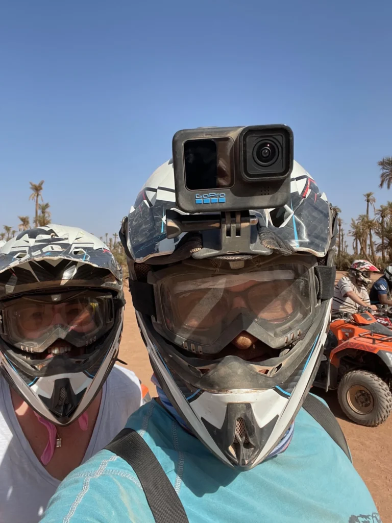 HindlesWorld on an All Terrain Vehicle (ATVs) Safari in Marrakech, Morocco
