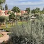 Garden view of Iberostar Waves Palmeraie, in Marrakech Morocco.