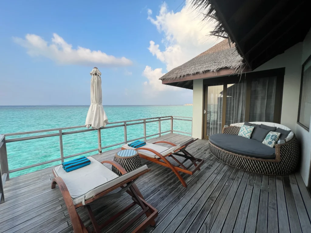 Velassaru Water Villa Deck